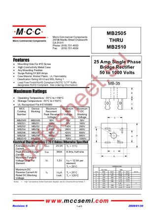 MB2505-BP datasheet  